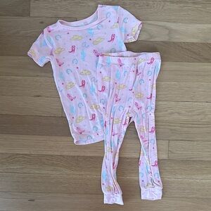 Magnetic Me Light Pink Pajama Set with Pink Western Print